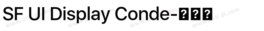 SF UI Display Conde字体转换